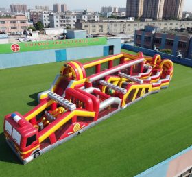 CR2-639 Pista de Obstáculos Gigante com Tema de Caminhão de Bombeiros Corrida Desafiadora