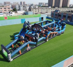 CR2-644 Pista de Obstáculos Gigante Tema Como Treinar o Seu Dragão Corrida Desafiadora