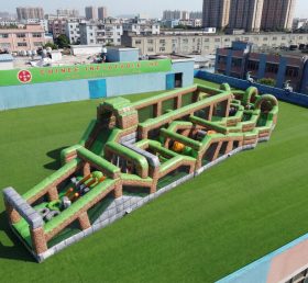 CR2-652 Pista de Obstáculos Gigante com Tema Minecraft Corrida Desafiadora