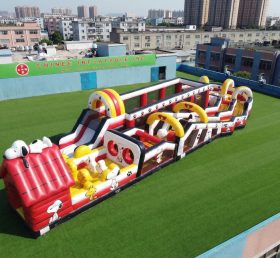 CR2-677 Pista de Obstáculos Gigante com Tema Snoopy Corrida Desafiadora