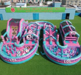 CR2-734 Tema L.O.L.SURPRISE Grande Pista de Obstáculos Inflável Desafiadora