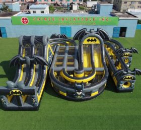 CR2-781 Percurso de Obstáculos Gigante Inflável com Tema Batman Corrida Desafiadora