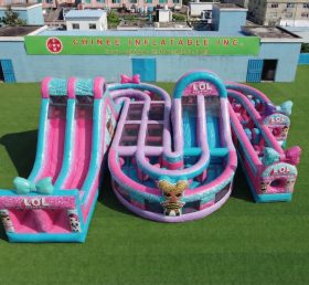 CR2-806 Tema L.O.L.SURPRISE Pista de Obstáculos Inflável Gigante Corrida Desafiadora