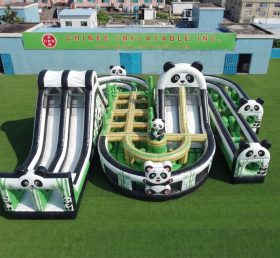 CR2-819 Percurso de Obstáculos Inflável Gigante com Tema de Panda Desafiador