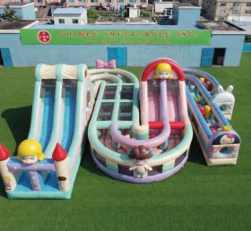 CR2-826 Tema Pop Mart Gigante Obstáculo Inflável Corrida Desafiadora