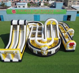 CR2-831 Curso de Obstáculos Gigante Inflável com Tema Snoopy Corrida Desafiadora