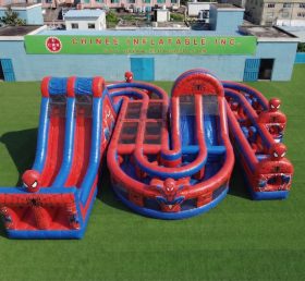 CR2-834 Curso de Obstáculos Inflável Gigante Temático do Homem-Aranha Corrida Desafiadora