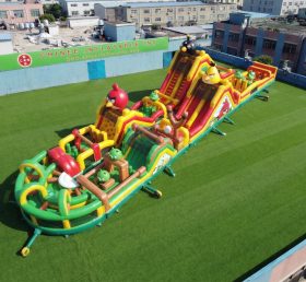 CR2-858 Pista de Obstáculos Gigante com Tema Angry Birds Corrida Desafiadora