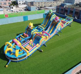 CR2-860 Curso de Obstáculos Gigante Tema Baby Shark Corrida Desafiadora
