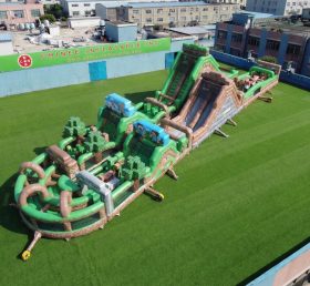 CR2-891 Curso de Obstáculos Gigante com Tema Minecraft Corrida Desafiante
