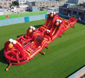 CR2-927 Curso de Obstáculos Gigante Tema Tickle Me Elmo Corrida Desafiadora