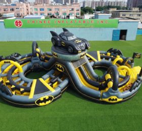 CR2-937 Pista de Obstáculos Inflável Gigante com Tema do Batman Corrida Desafiadora