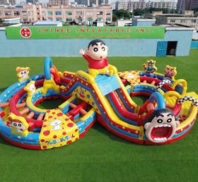 CR2-941 Curso de Obstáculos Inflável Gigante Temático do Crayon Shin-chan Corrida Desafiadora
