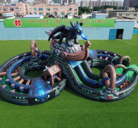 CR2-949 Tema Como Treinar o Seu Dragão Gigante Curso de Obstáculos Inflável Corrida Desafiadora
