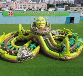 CR2-970 Corrida Desafiadora de Obstáculo Inflável Gigante com Tema Shrek
