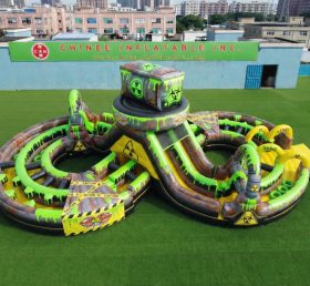 CR2-998 Tema Tóxico Gigante Obstáculo Inflável Corrida Desafiadora