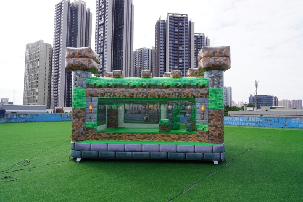 T5-3266 Minecraft Theme Inflatable Castle