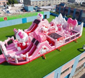 GF3-1012 Parque Infantil Inflável Temático Hello Kitty