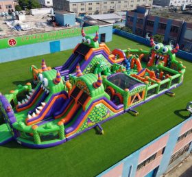 GF3-1020 Playground Inflável com Tema de Monstro
