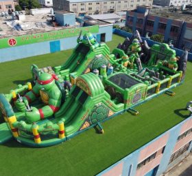 GF3-1022 Parque Infantil Inflável com Tema das Tartarugas Ninja