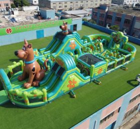 GF3-1029 Parque Infantil Inflável com Tema Scooby-Doo