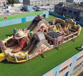 GF3-1049 Playground Inflável com Tema Velho Oeste