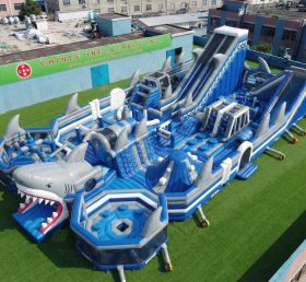 GF3-1098 Parque Inflável com Tema de Tubarão