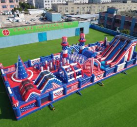 GF3-1129 Parque Inflável com Tema Estilo Americano