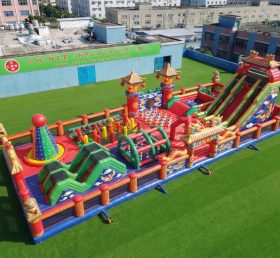 GF3-1133 Parque Insuflável com Tema de Estilo Chinês