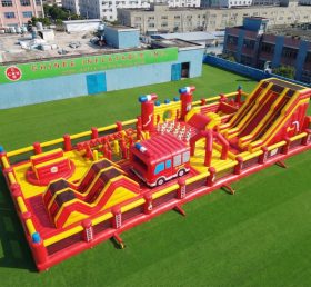 GF3-1142 Parque Inflável com Tema de Caminhão de Bombeiros