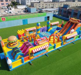 GF3-1143 Parque Inflável Tema Caminhões de Comida