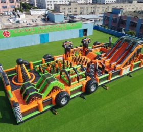 GF3-1151 Parque Inflável com Tema de Caminhões Monstro