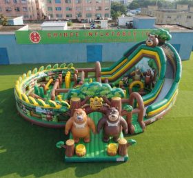 GF3-1167 Cidade Inflável Tema Ursos Boonie