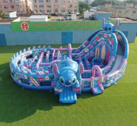GF3-1172 Cidade Divertida Inflável com Tema Lilo & Stitch
