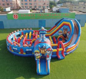 GF3-1175 Cidade Divertida Inflável com Tema da Patrulha Canina