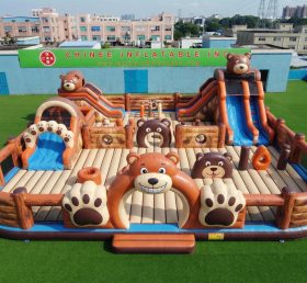 GF3-1189 Cidade Divertida Inflável com Tema de Urso