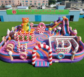 GF3-1193 Cidade Divertida Inflável com Tema de Doces