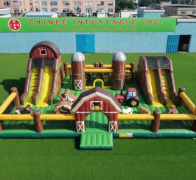 GF3-1208 Cidade Divertida Inflável com Tema de Fazenda