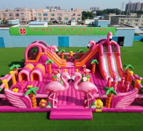 GF3-1210 Cidade Divertida Inflável Tema Flamingo