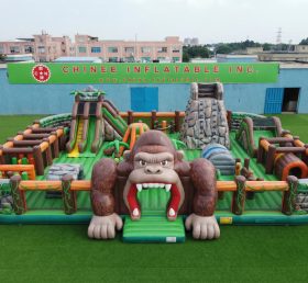 GF3-1219 Cidade Divertida Inflável com Tema King Kong