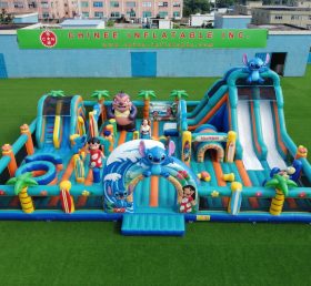 GF3-1222 Cidade Inflável Tema Lilo & Stitch