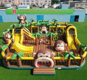 GF3-1237 Cidade Divertida Inflável com Tema de Macaco