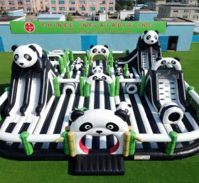 GF3-1246 Cidade Divertida Inflável com Tema de Panda