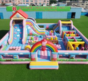GF3-1251 Cidade Divertida Inflável com Tema da Peppa Pig