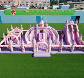 GF3-1258 Cidade Inflável Tema Festa das Princesas