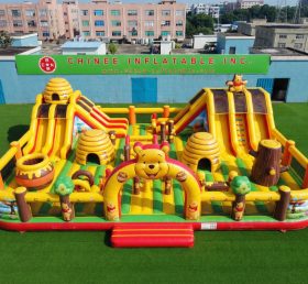 GF3-1295 Cidade Divertida Inflável com Tema do Winnie The Pooh