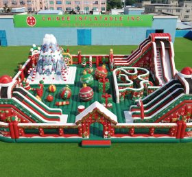 GF3-1321 Parque Inflável com Tema de Natal