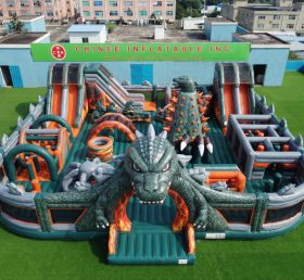 GF3-1342 Parque Inflável com Tema Godzilla
