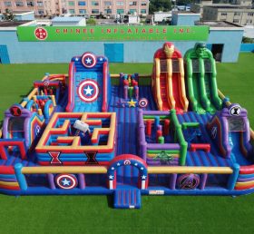 GF3-1409 Parque Inflável com Tema dos Vingadores