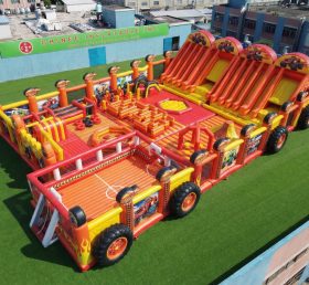 GF3-645 Parque Inflável Gigante com Tema Monstro em Chamas